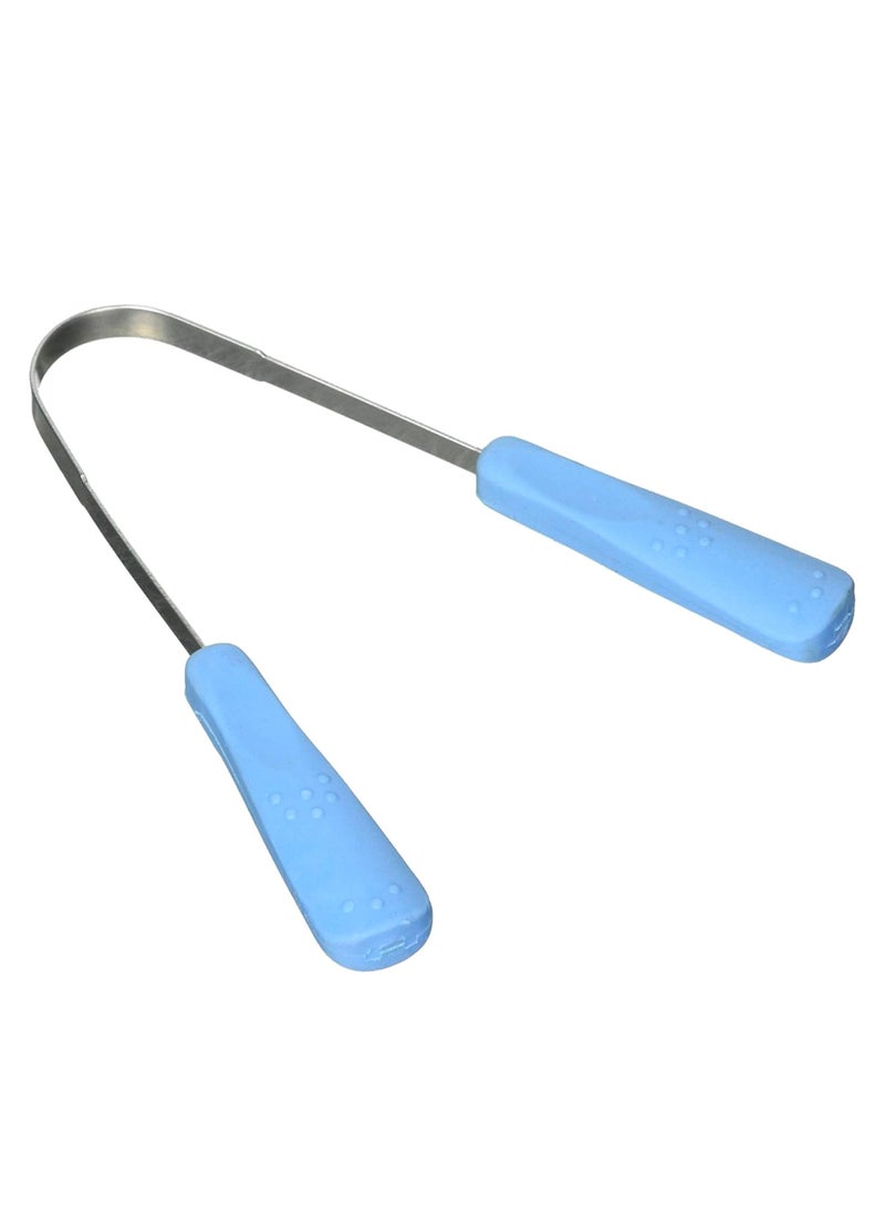 Stainless Steel Tongue Cleaner Silver/Blue - v1581422755/N34082794A_1