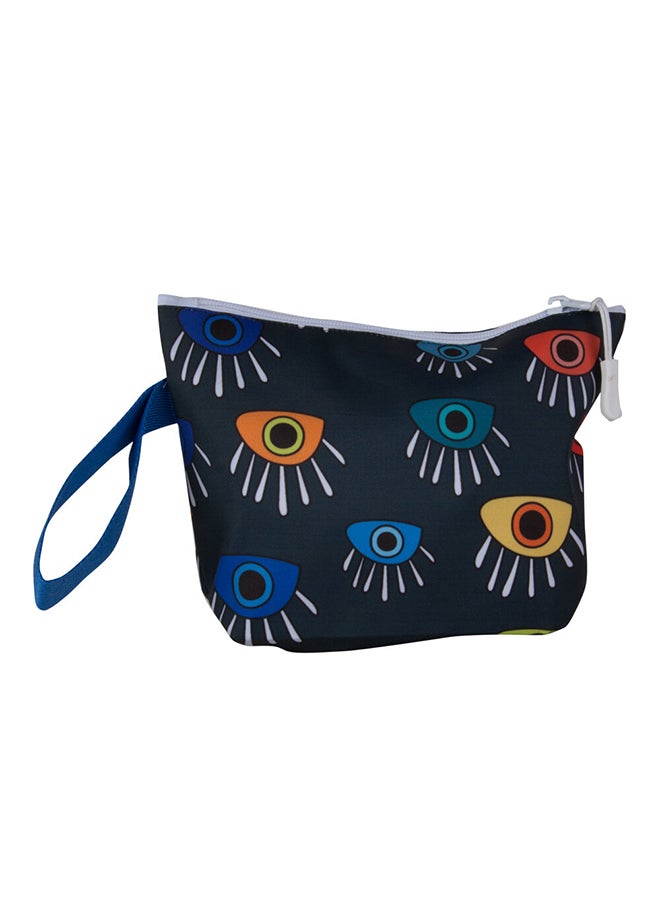 بيج ديزاين حقيبة مكياج مزينة بتصميم عيون متعدد الألوان - Image 1