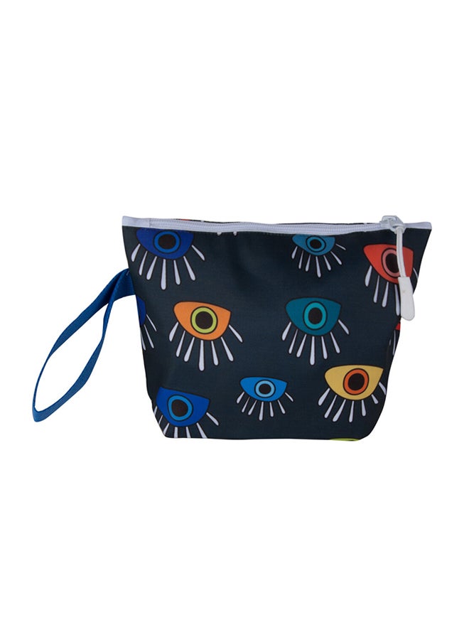 بيج ديزاين حقيبة مكياج مزينة بتصميم عيون متعدد الألوان - Image 2