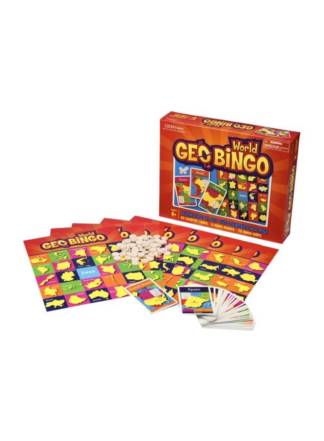 Geotoys World Geo Bingo Board Game GEO112