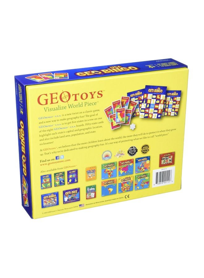 جيوتويز - اللعبة اللوحية جو بينجو يو إس إيه طراز GEO 114 - Image 1