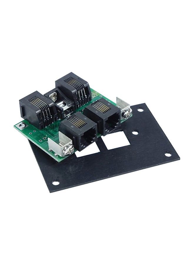 4-RJ12 Jack Bus Fascia Panel 