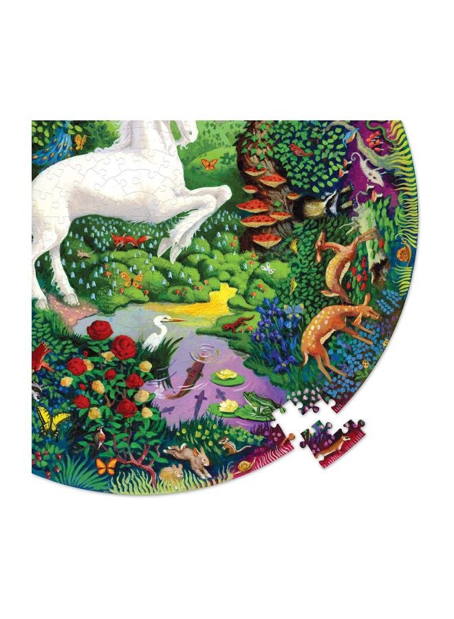 eeboo 500-Piece Unicorn Garden Round Puzzle PZFUNG 23inch  - Image 4