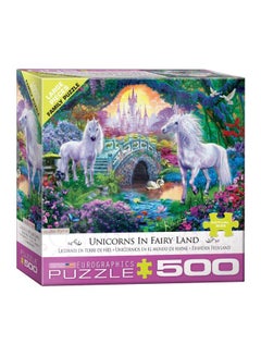 eurographics 500-Piece Unicorns In Fairy Land Puzzle 5363  - Image 2