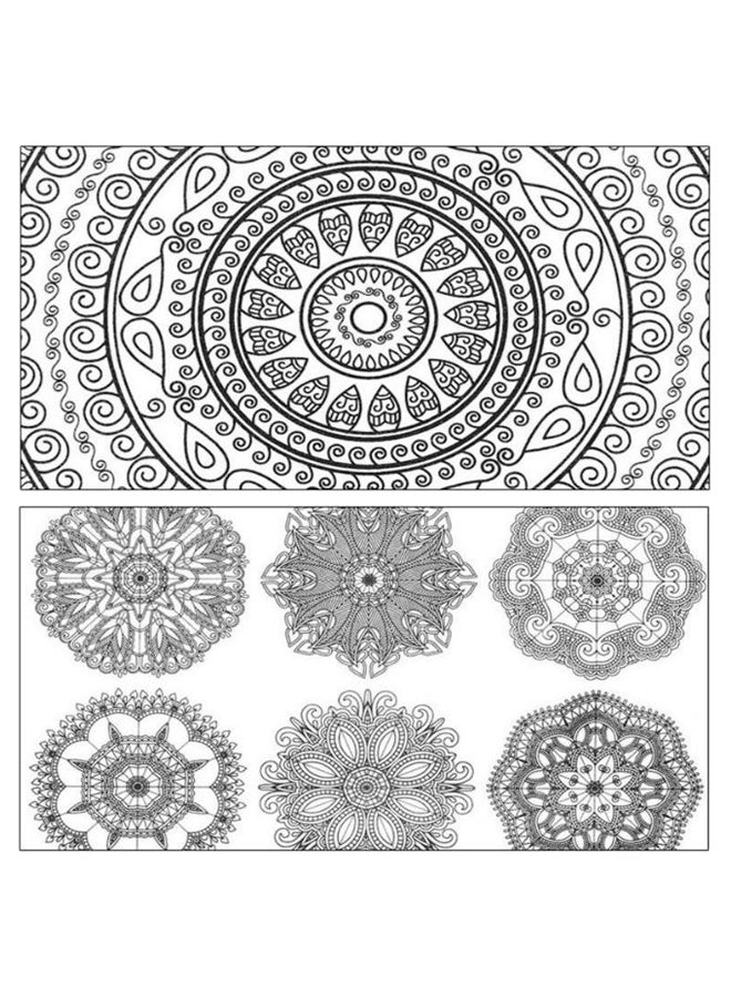 24-Pages Zen Mandalas Colouring Book Multicolour - Image 3
