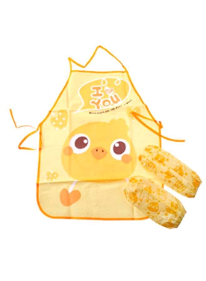 LO.BABY.VE Cartoon Printed Feeding Bib With Pair Of Sock