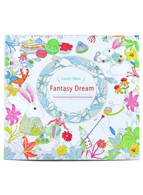 24-Pages Fantasy Dream Colouring Book Multicolour