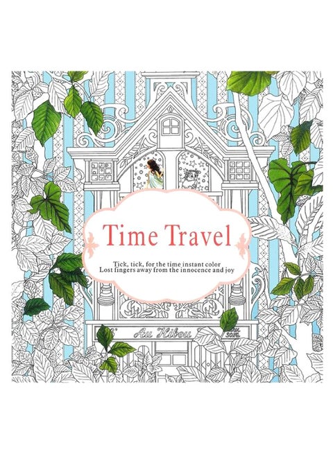 24-Pages Time Travel Colouring Book Multicolour
