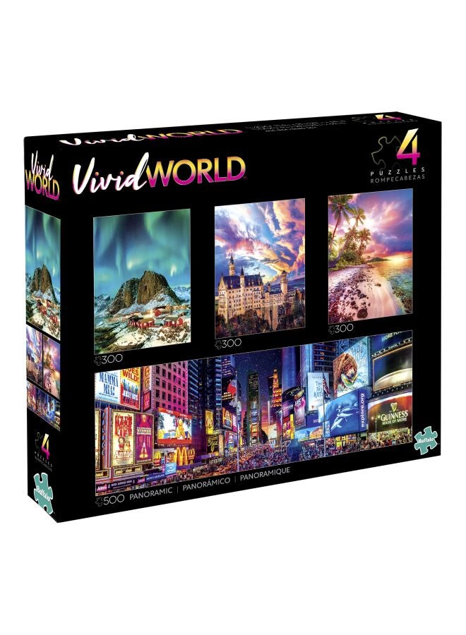 Buffalo Games 4-In-1 Vivid World Jigsaw Puzzle 9351 - Image 1