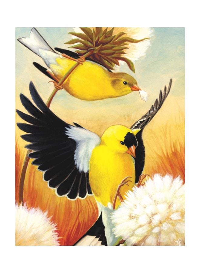 New York Puzzle Company 100-Piece American Goldfinch Mini Jigsaw Puzzle NPZCB1855  - Image 3