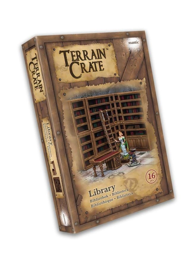 Mantic MGTC110 16-Piece Terrain Crate Library Building Set MGTC110 16 5+ Years  - Image 2