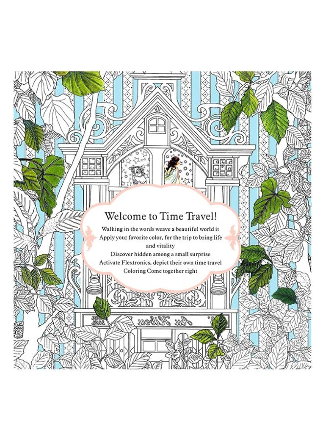 24-Pages Time Travel Colouring Book Multicolour