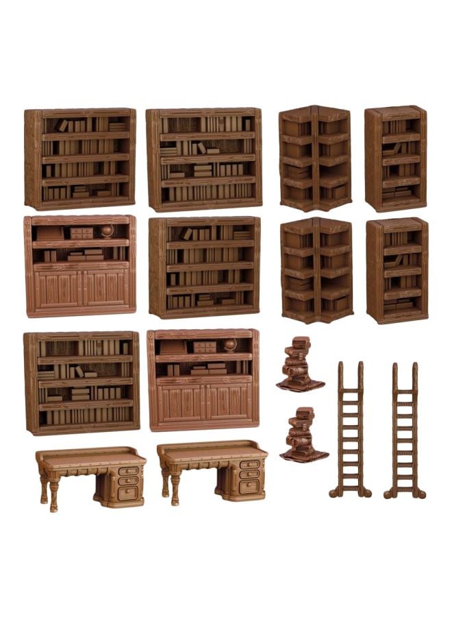 Mantic MGTC110 16-Piece Terrain Crate Library Building Set MGTC110 16 5+ Years  - Image 1