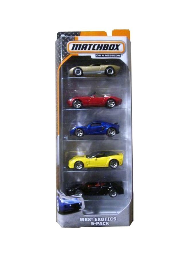 ماتش بوكس مجموعة مجسمات سيارات مصبوبة من تشكيلة إجزوتيكس مكونة من 5 قطع طراز BFN03