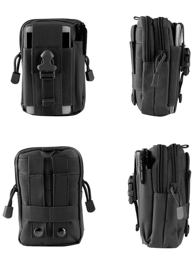 Tactical Molle Pouch Belt Waist Bag Black  - Image 4