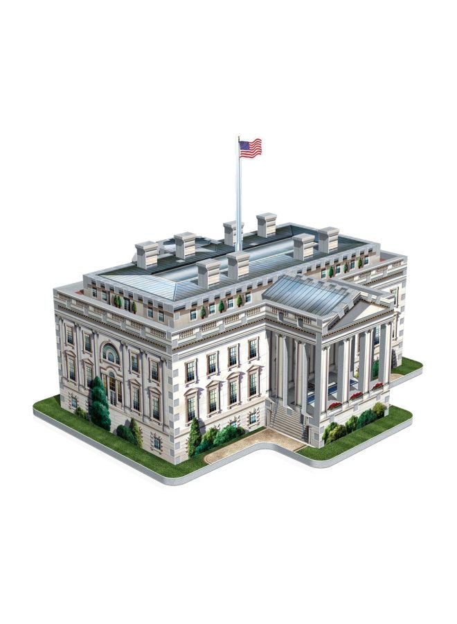 وربت 3 دي لعبة تركيب القطع ثلاثية الأبعاد بتصميم البيت الأبيض من 490 قطعة طراز W3D-1007 - Image 3