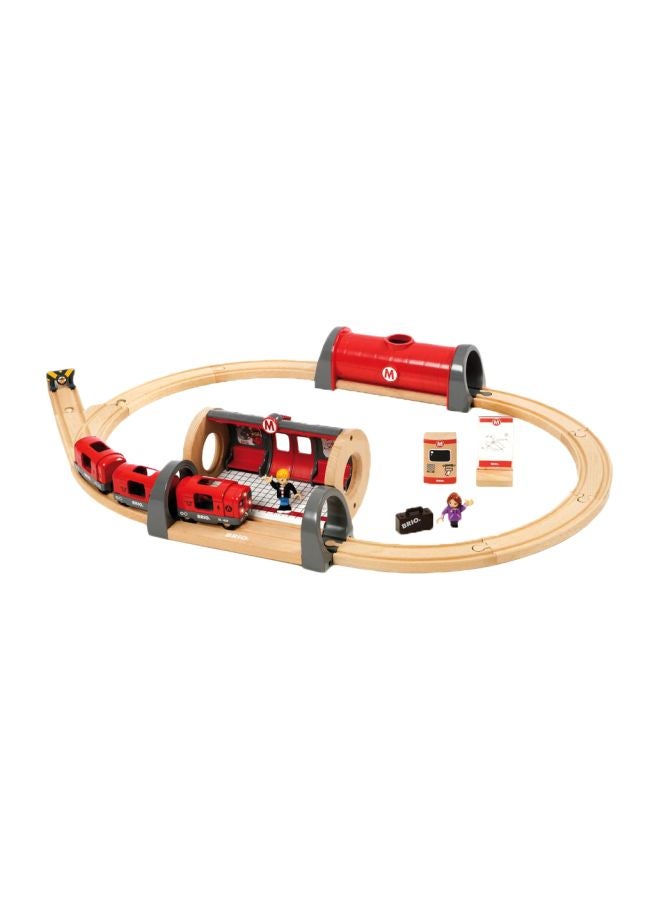 Brio - 20-Piece Metro Railway Set 33513 Multicolour - Image 1
