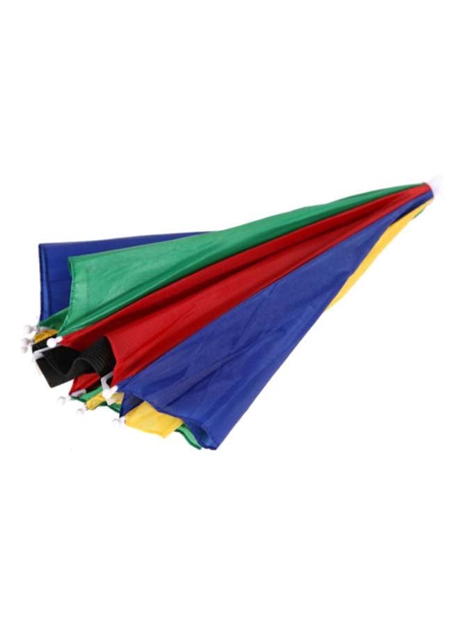 Foldable Headwear Umbrella Hat With Elastic Band Multicolour - Image 3