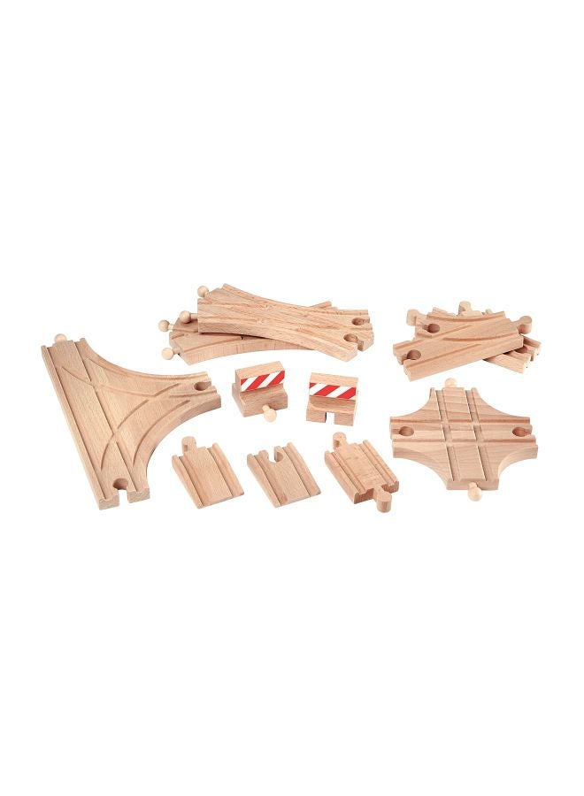 Brio 11-Piece Wooden Train Track Set 33307 - Image 1