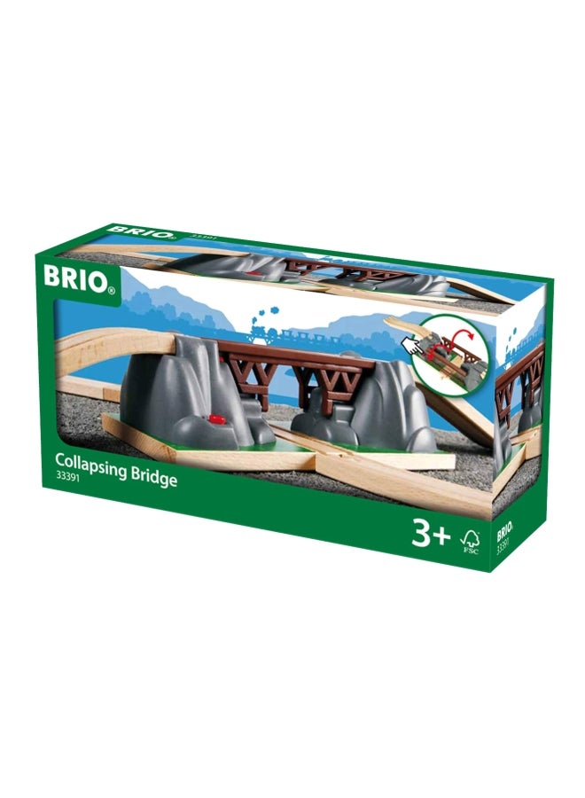 بريو مجموعة جسر متداعي للعبة القطار من 3 قطع طراز 33391 - Image 3