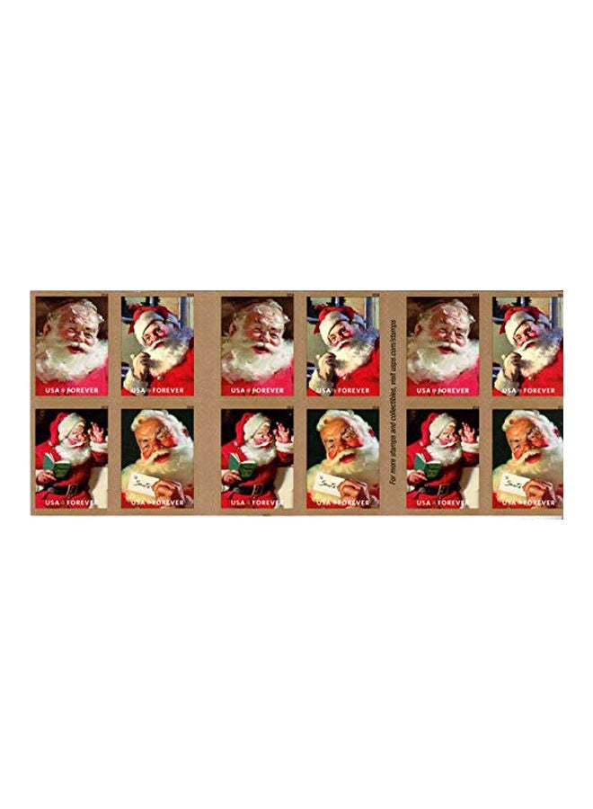 USPS 4-Piece Santa Claus Christmas Stamps  - Image 3