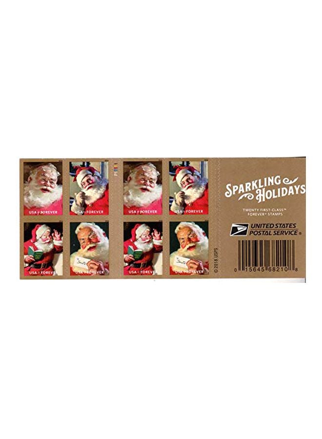 USPS 4-Piece Santa Claus Christmas Stamps  - Image 2