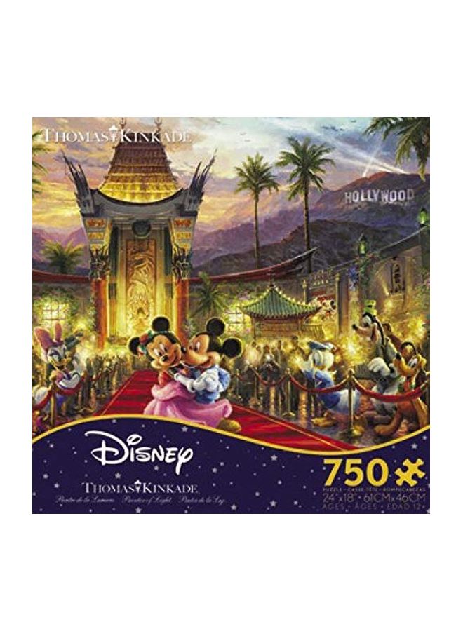 سيكو أحجية تركيب الصور المقطعة بتصميم ميكي وميني هوليوود مكونة من 750 قطعة طراز 2903-26  - Image 1