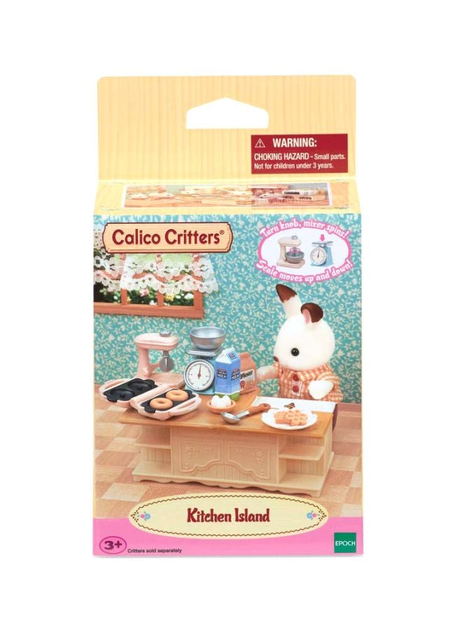 Calico Critters 18-Piece Doll House Kitchen Island Set CC1834  - Image 3