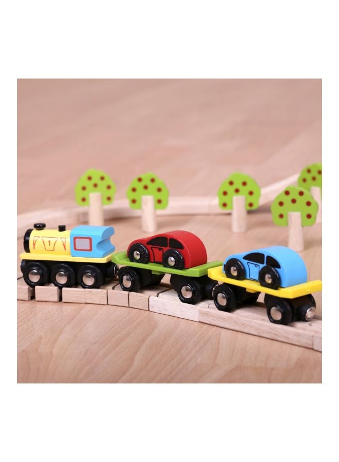 Bigjigs Rail Wood Car Loader Set BJT199 Multicolour  - Image 3