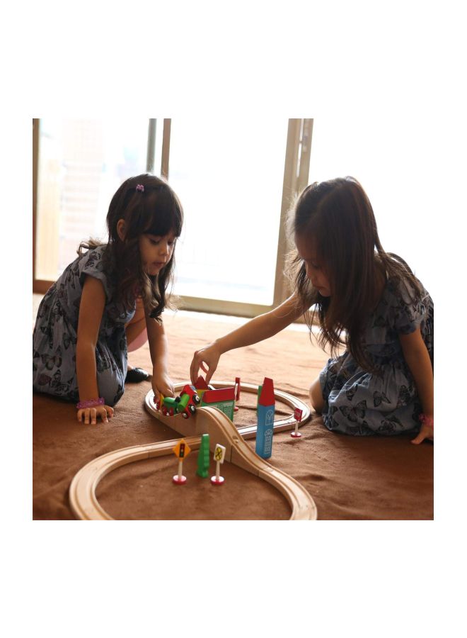 SainSmart Jr. 37-Piece Wooden Train Set WOODEN337  - Image 3