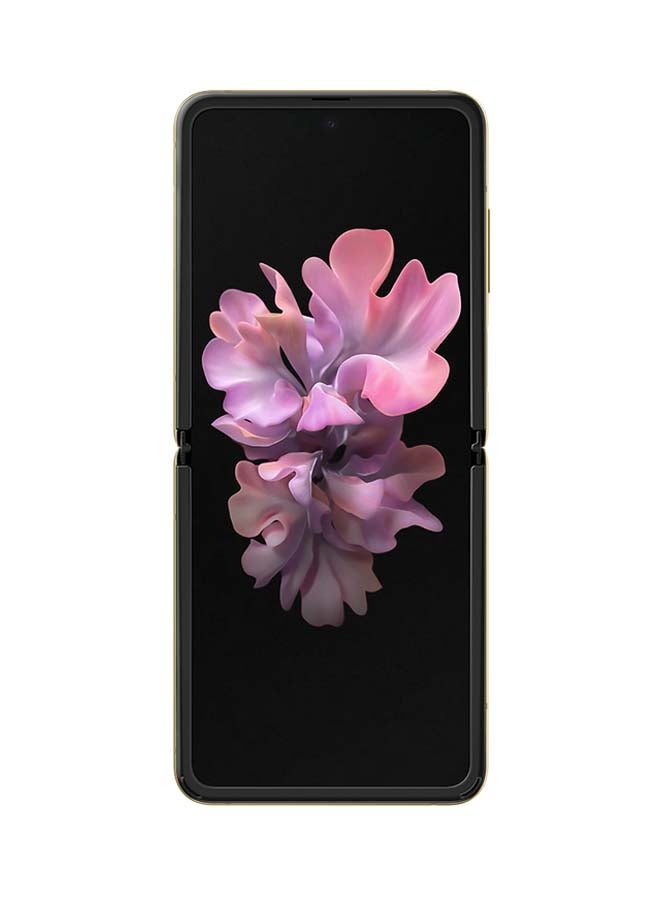 سامسونج هاتف جالاكسي زد فليب لون ذهبي بذاكرة رام سعة 8 جيجابايت وذاكرة داخلية سعة 256 جيجابايت ومزود بتقنية 4G LTE - إصدار الإمارات العربية المتحدة - Image 2