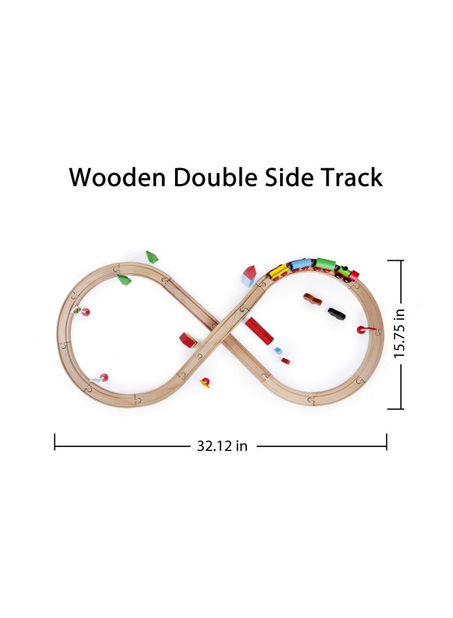 SainSmart Jr. 37-Piece Wooden Train Set WOODEN337  - Image 2