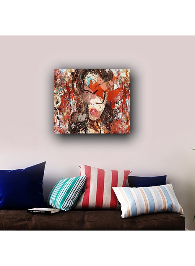 لوحة فنية لتزيين الحائط متعدد الألوان 30x30سم