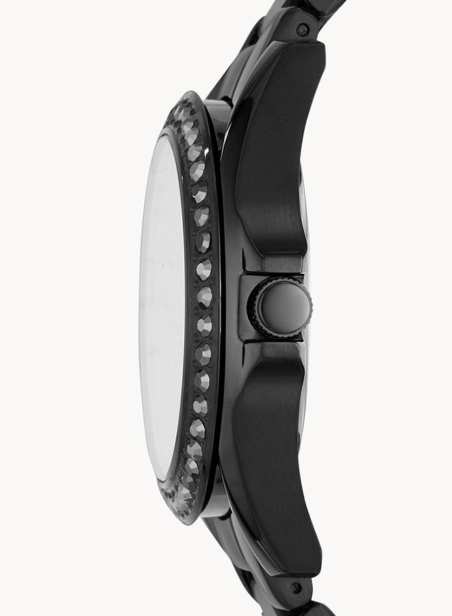FOSSIL - Women's Stainless Steel Chronograph Wrist Watch ES4519 - 38 mm - Black - Image 1