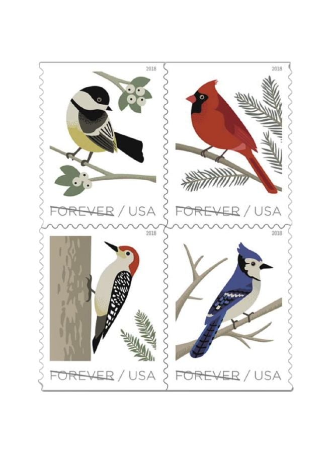 USPS 2-Sheet Bird Stamp Multicolour  - Image 1