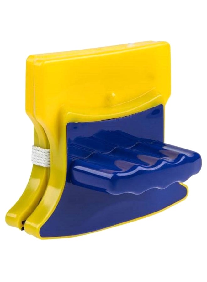 فرشاة تنظيف مغناطيسية للنوافذ بوجهين أزرق/أصفر