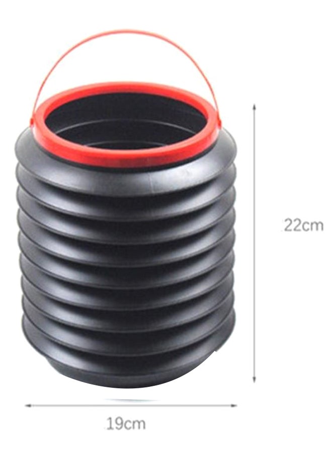 Folding Water Container Bucket Black/Red  - Image 2