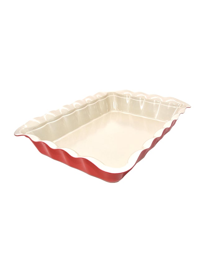 Roaster Pan Red 38x27.5x6.4cm - Image 1