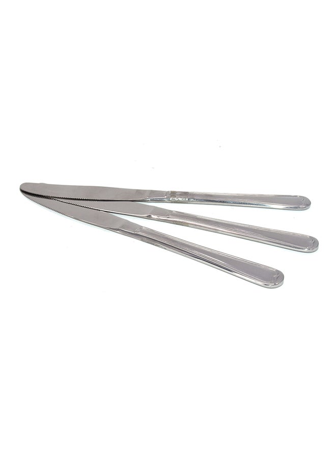 3-Piece Table Knife Silver 28x6x3centimeter - Image 2