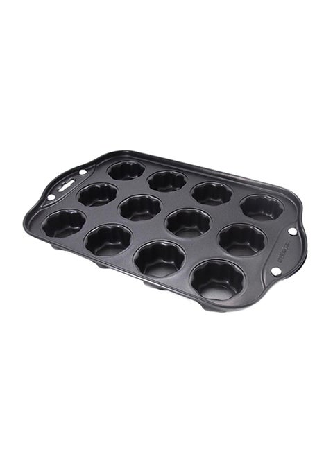 Non-Stick Muffin Tray Black 22x36x4cm