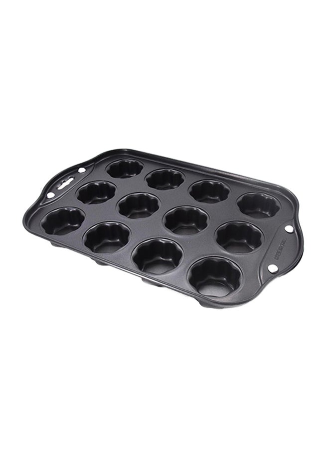 Non-Stick Muffin Tray Black 22x36x4cm - Image 1