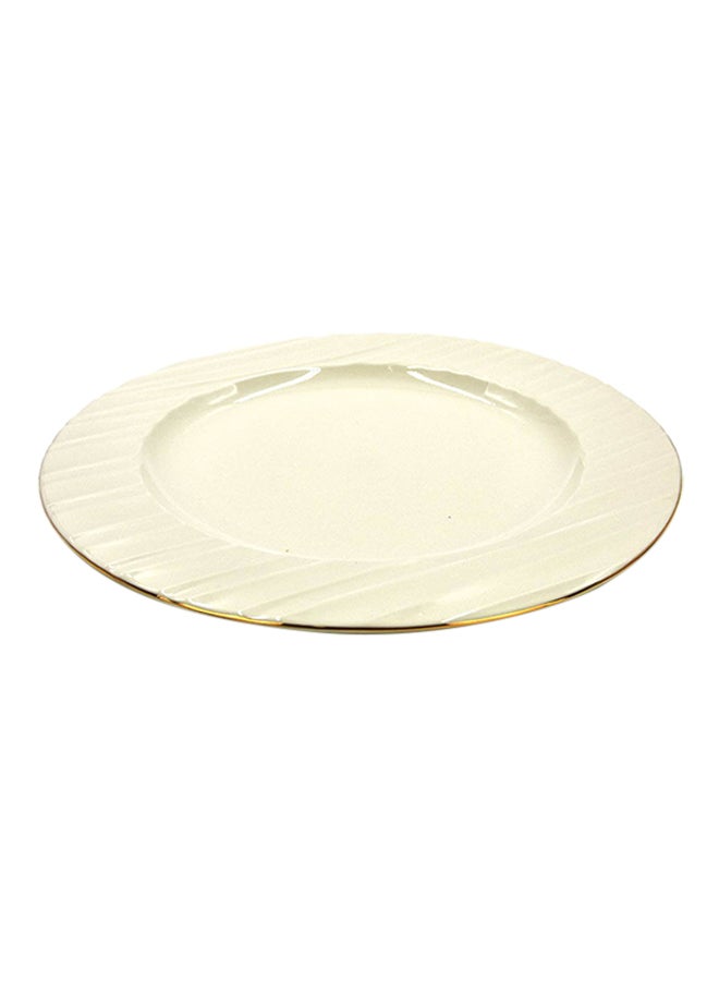 Qualitier Dessert Plate Gold/White 21cm
