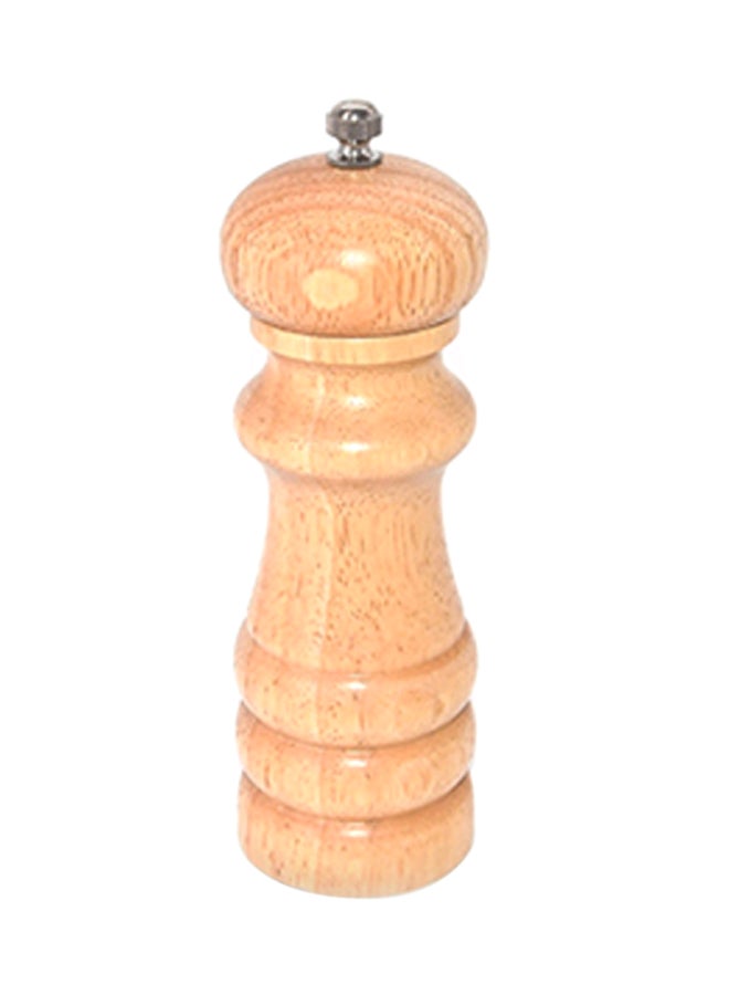Wooden Pepper Mill Beige 6.75inch