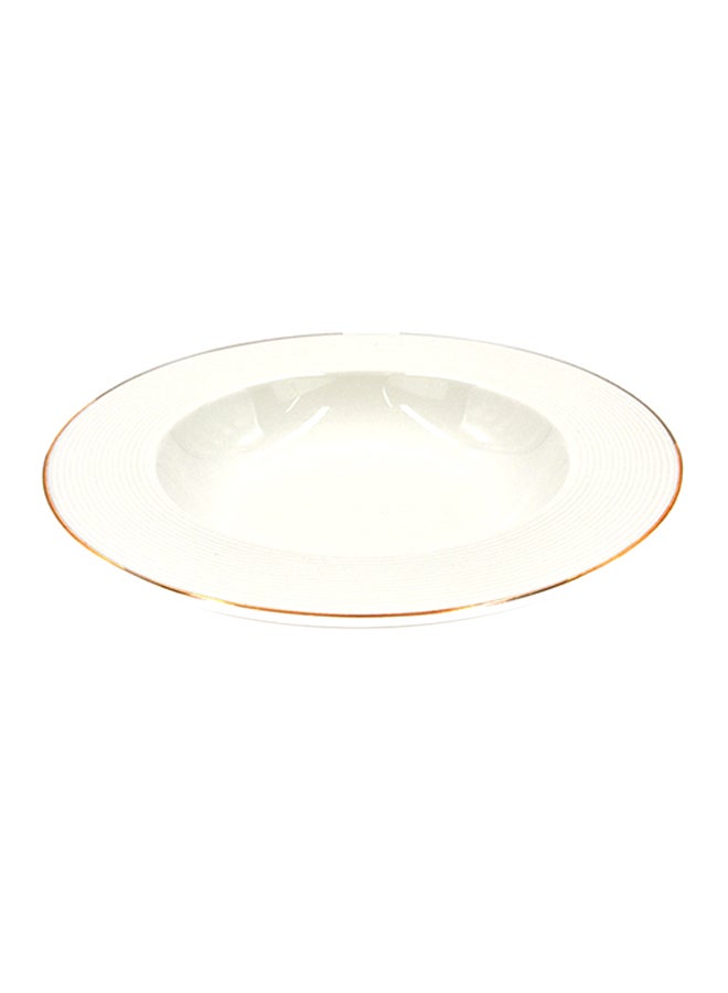 طبق للشوربة أبيض 23سم