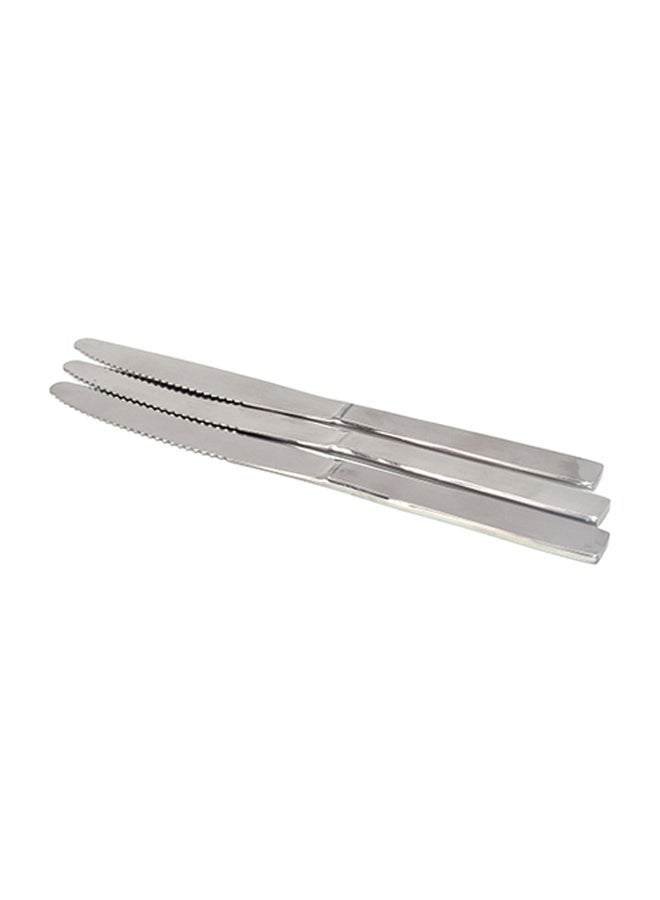 3-Piece Table Knife Silver 22X2X2centimeter - Image 1