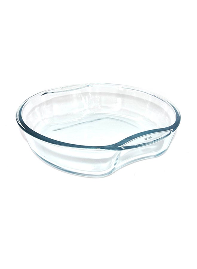 Round Bake And Serve Dish Clear 23x23x5cm