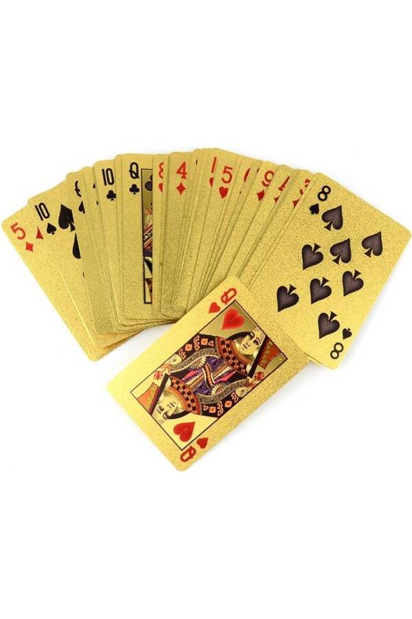24K Gold Plated Foil Playing Cards 2.25x3.5inch  - Image 4