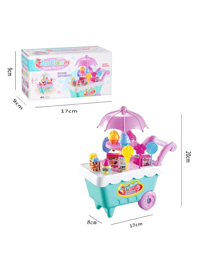 سابو مجموعة لعب بتصميم عربة حلوى الآيس كريم - Image 2