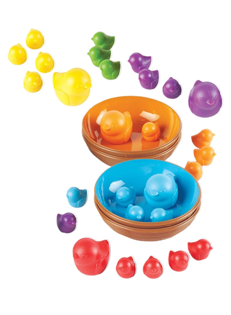Learning Resources 36-Piece Bird Nest Sorting Set - Image 2