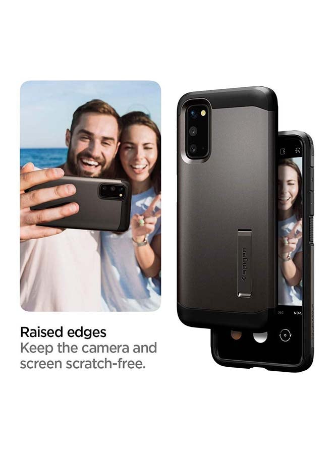 Spigen Tough Armor Protective Case Cover With Extreme Impact Foam For Samsung Galaxy S20 Gunmetal - Image 5